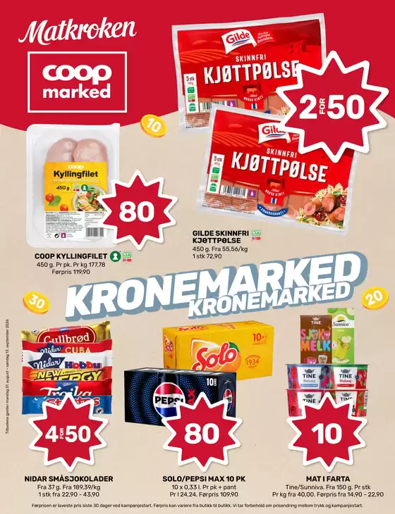 Coop Marked-katalog i Eidså | Topptilbud for alle kunder | 2026-08-31T00:00:00.000Z - 2026-09-06T00:00:00.000Z