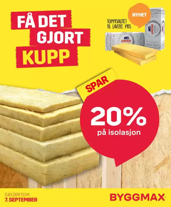 Byggmax-katalog | Isolasjon | 2026-09-02T00:00:00.000Z - 2026-09-07T00:00:00.000Z