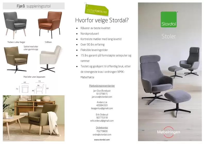 Møbelringen-katalog i Bjugn | Stordal stoler | 2026-09-02T00:00:00.000Z - 2026-09-16T00:00:00.000Z