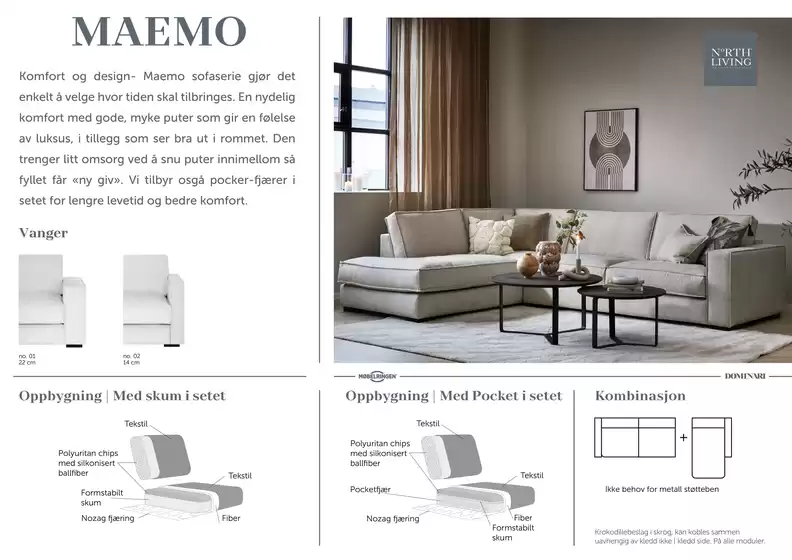 Møbelringen-katalog i Bjugn | North living maemo modulsofa | 2026-09-02T00:00:00.000Z - 2026-09-16T00:00:00.000Z