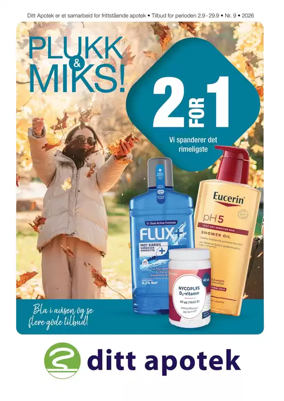 Ditt apotek-katalog | Ditt apotek Kundeavis | 2026-09-02T00:00:00.000Z - 2026-09-29T00:00:00.000Z