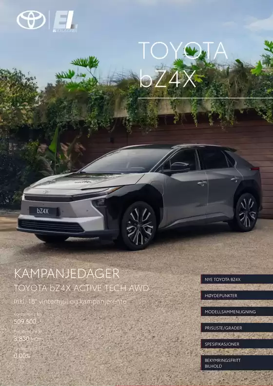 Toyota-katalog i Eikefjord | Toyota bz4x | 2026-09-03T00:00:00.000Z - 2026-09-17T00:00:00.000Z