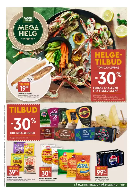 Coop Mega-katalog | Eksklusive tilbud og kupp | 2026-08-31T00:00:00.000Z - 2026-09-06T00:00:00.000Z