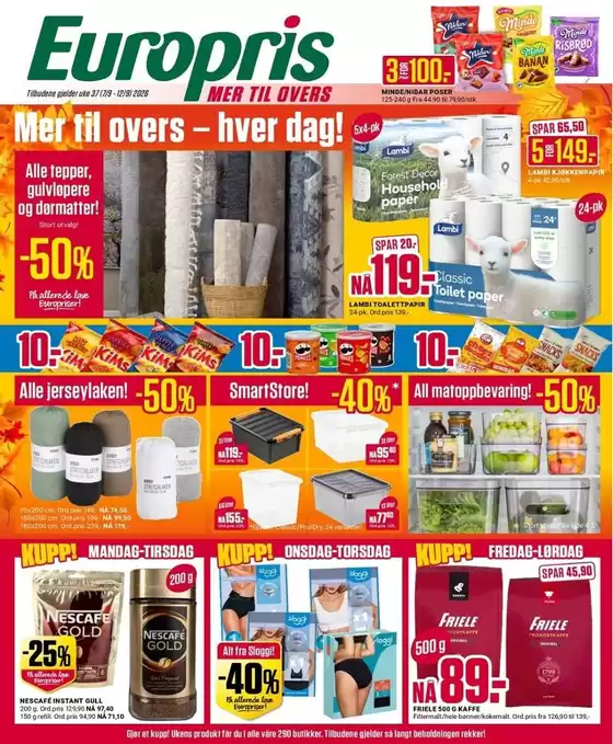 Europris-katalog | Europris DM 37-26 MYBRING (1) | 2026-09-07T00:00:00.000Z - 2026-09-12T00:00:00.000Z