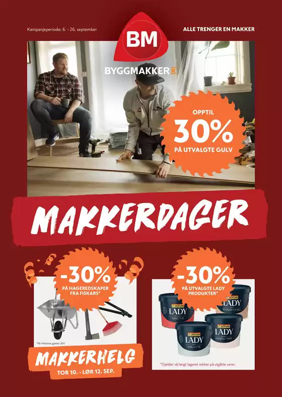 Byggmakker-katalog | Byggmakker Kundeavis | 2026-09-06T00:00:00.000Z - 2026-09-26T00:00:00.000Z