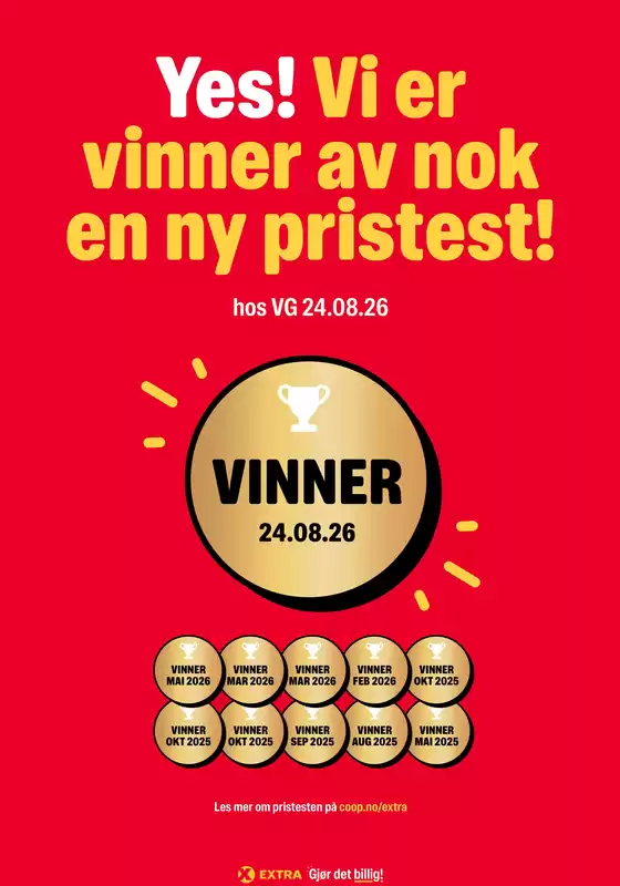 Coop Extra-katalog | Spar nå med våre tilbud | 2026-09-07T00:00:00.000Z - 2026-09-13T00:00:00.000Z