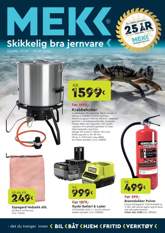 Mekk-katalog | Eksklusive kupp | 2026-09-07T00:00:00.000Z - 2026-09-30T00:00:00.000Z