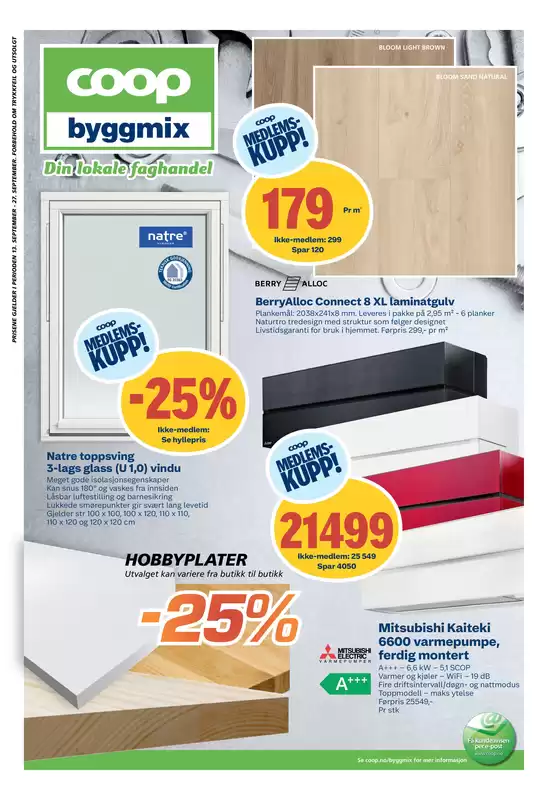 Coop Byggmix-katalog | Flott tilbud for kuppjegere | 2026-09-14T00:00:00.000Z - 2026-09-27T00:00:00.000Z