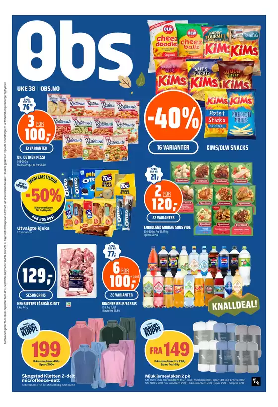 Obs kundeavis i Sauland | Eksklusive tilbud og kupp | 2026-09-14T00:00:00.000Z - 2026-09-20T00:00:00.000Z