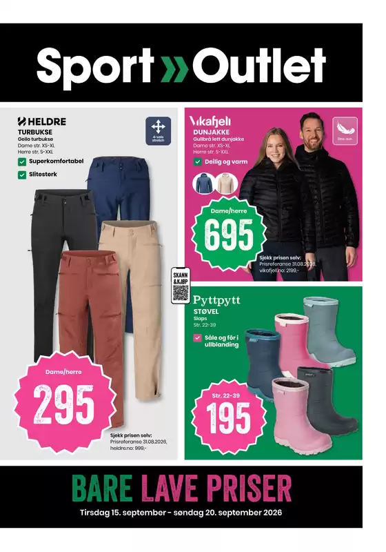 Sport Outlet-katalog i Arendal | Rabatter og kampanjer | 2026-09-15T00:00:00.000Z - 2026-09-20T00:00:00.000Z