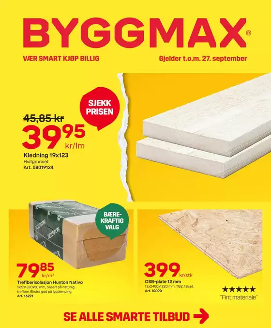 Byggmax-katalog | Byggmax Kundeavis | 2026-09-15T00:00:00.000Z - 2026-09-27T00:00:00.000Z
