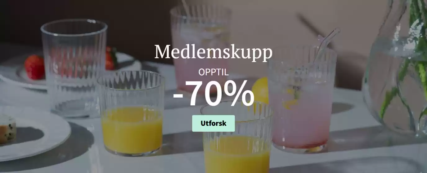Tilbords-katalog | Medlemskupp | 2026-09-16T00:00:00.000Z - 2026-09-30T00:00:00.000Z
