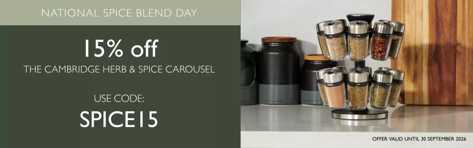 Cole & Mason-katalog | National Spice Blend Day | 2026-09-16T00:00:00.000Z - 2026-09-30T00:00:00.000Z