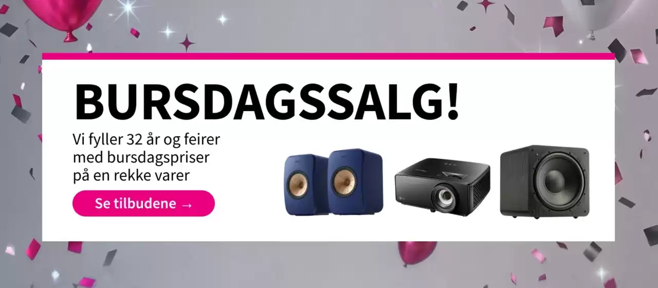 Soundgarden-katalog | Bursdagssalg! | 2026-09-16T00:00:00.000Z - 2026-09-30T00:00:00.000Z
