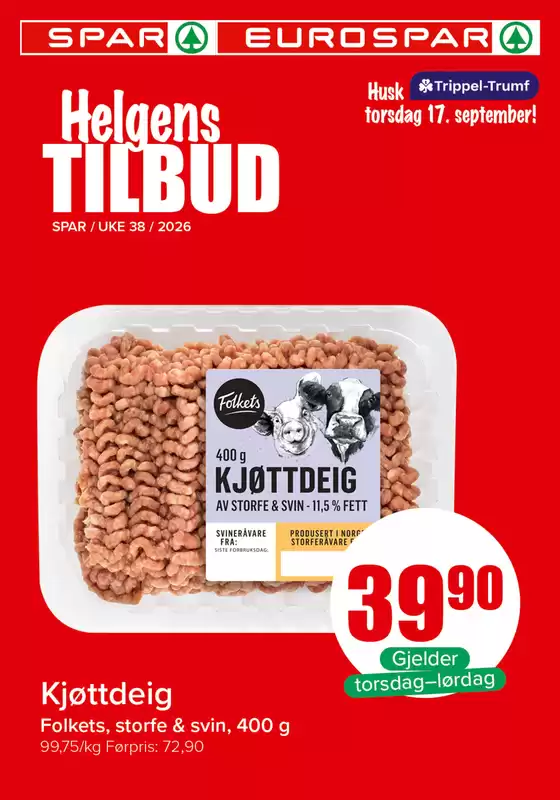 Spar-katalog i Rasta | Eksklusive kupp | 2026-09-17T00:00:00.000Z - 2026-09-19T00:00:00.000Z