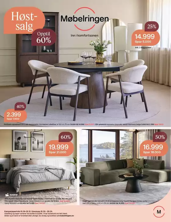 Møbelringen-katalog | Møbelringen Kundeavis | 2026-09-15T00:00:00.000Z - 2026-10-26T00:00:00.000Z