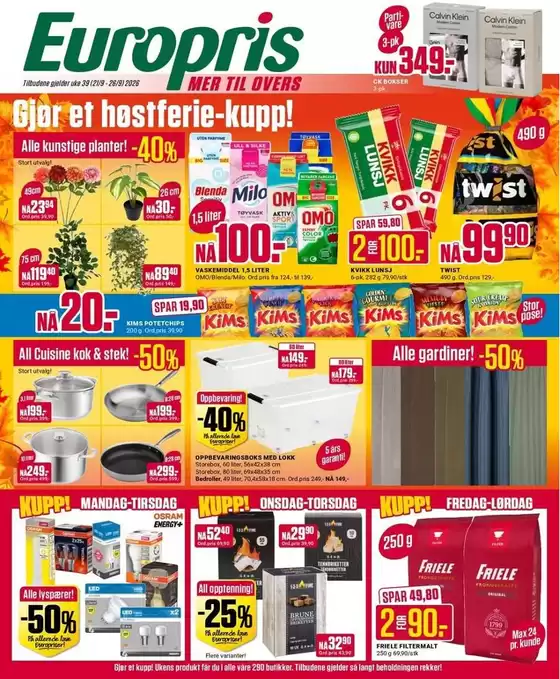 Europris-katalog | Europris DM 39-26 MYBRING | 2026-09-21T00:00:00.000Z - 2026-09-26T00:00:00.000Z