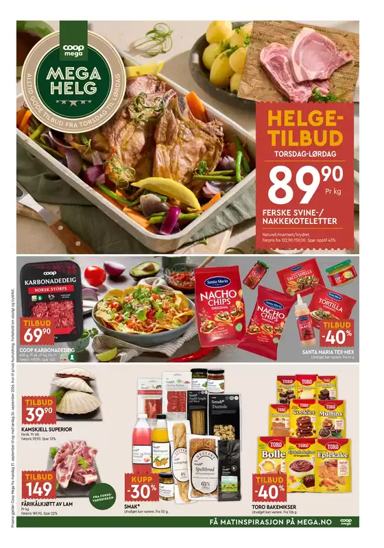 Coop Mega kundeavis i Vennesla | Flott tilbud for kuppjegere | 2026-09-21T00:00:00.000Z - 2026-09-27T00:00:00.000Z