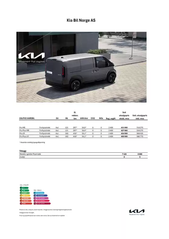 Kia-katalog | Pv5 cargo prisliste 11 08 26 | 2026-01-01T00:00:00.000Z - 2026-12-31T00:00:00.000Z