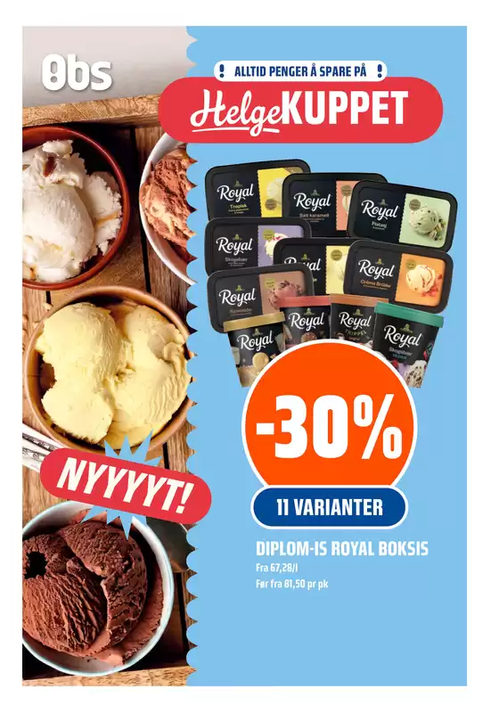 Obs kundeavis i Vennesla | Aktuelle kupp og tilbud | 2026-09-24T00:00:00.000Z - 2026-10-08T00:00:00.000Z