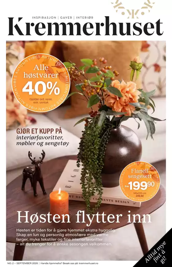 Kremmerhuset-katalog i Skårer | Kremmerhuset Salg | 2026-09-24T00:00:00.000Z - 2026-10-03T00:00:00.000Z