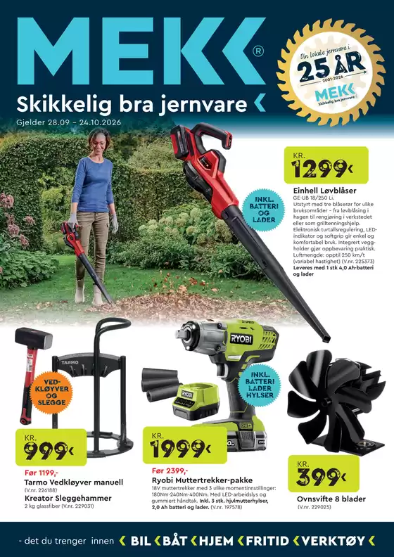 Mekk-katalog i Kløfta | Aktuelle spesialkampanjer | 2026-09-28T00:00:00.000Z - 2026-10-24T00:00:00.000Z