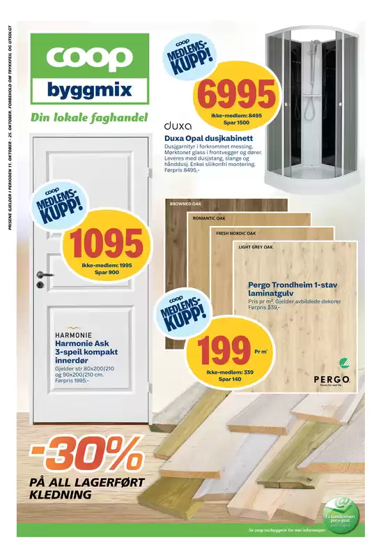 Coop Byggmix-katalog i Kjøpmannskjær | Eksklusive tilbud og kupp | 2026-10-12T00:00:00.000Z - 2026-10-25T00:00:00.000Z