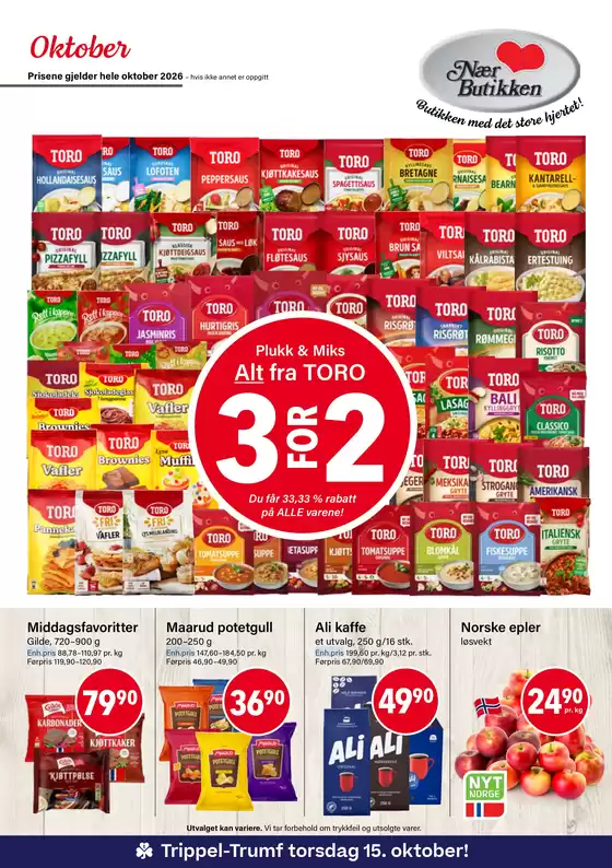 Nærbutikken-katalog | 3 For 2 | 2026-10-12T00:00:00.000Z - 2026-10-31T00:00:00.000Z