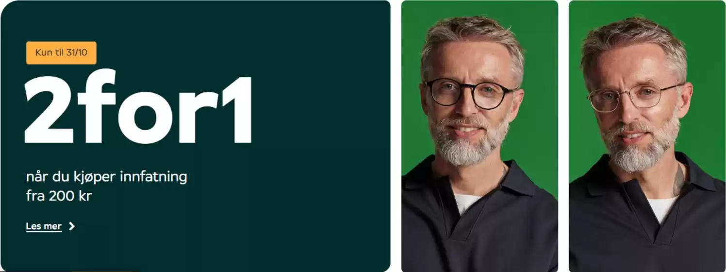 Specsavers-katalog i Eid | 2for1 | 2026-10-12T00:00:00.000Z - 2026-10-31T00:00:00.000Z