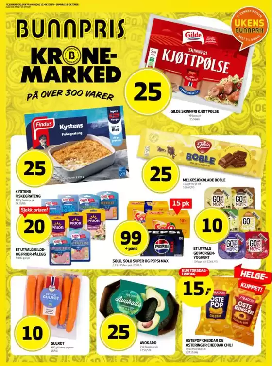 Bunnpris-katalog | Topptilbud for alle kunder | 2026-10-12T00:00:00.000Z - 2026-10-18T00:00:00.000Z