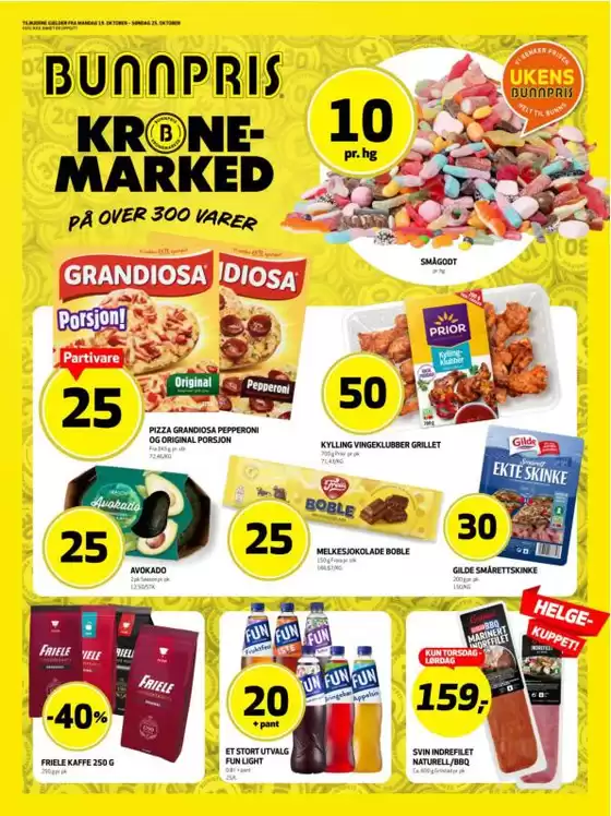 Bunnpris-katalog | Eksklusive tilbud og kupp | 2026-10-19T00:00:00.000Z - 2026-10-25T00:00:00.000Z