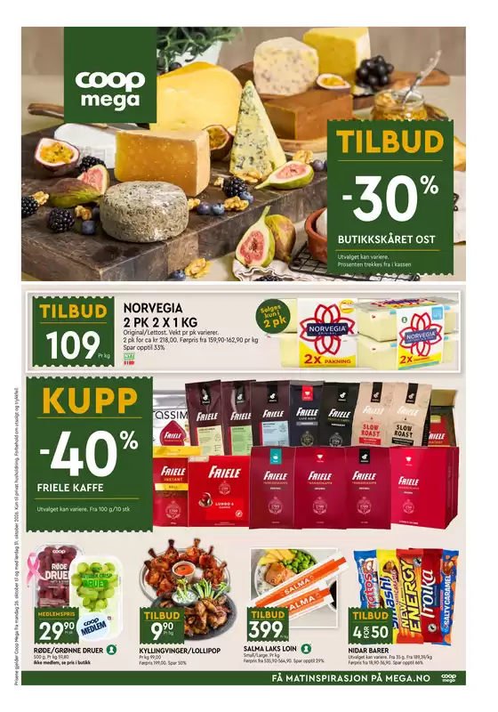 Coop Mega-katalog | Topptilbud for smarte sparere | 2026-10-26T00:00:00.000Z - 2026-11-01T00:00:00.000Z