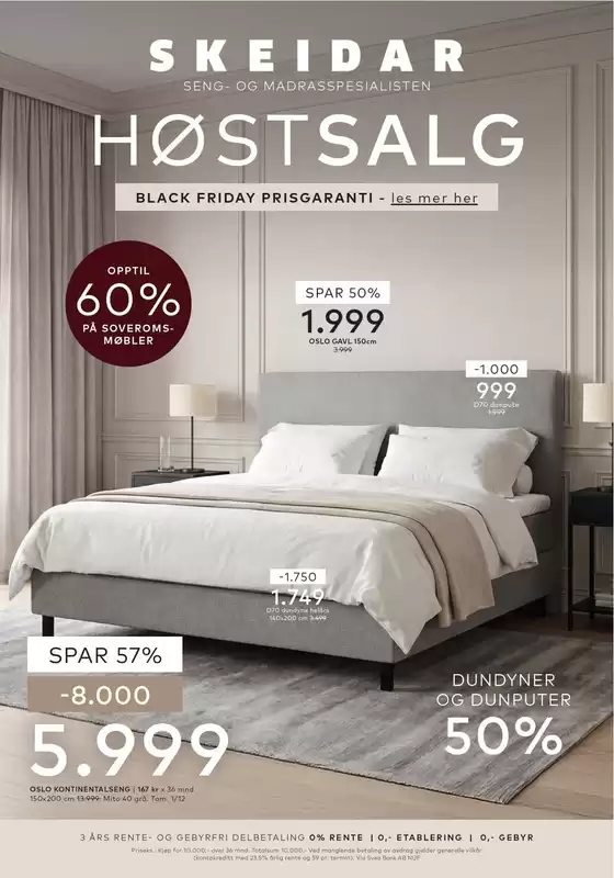 Skeidar-katalog | Høstsalg soverom uke 44 | 2026-10-19T00:00:00.000Z - 2026-11-15T00:00:00.000Z