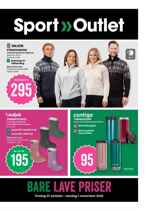 Sport Outlet-katalog | Rabatter og kampanjer | 2026-10-27T00:00:00.000Z - 2026-11-01T00:00:00.000Z