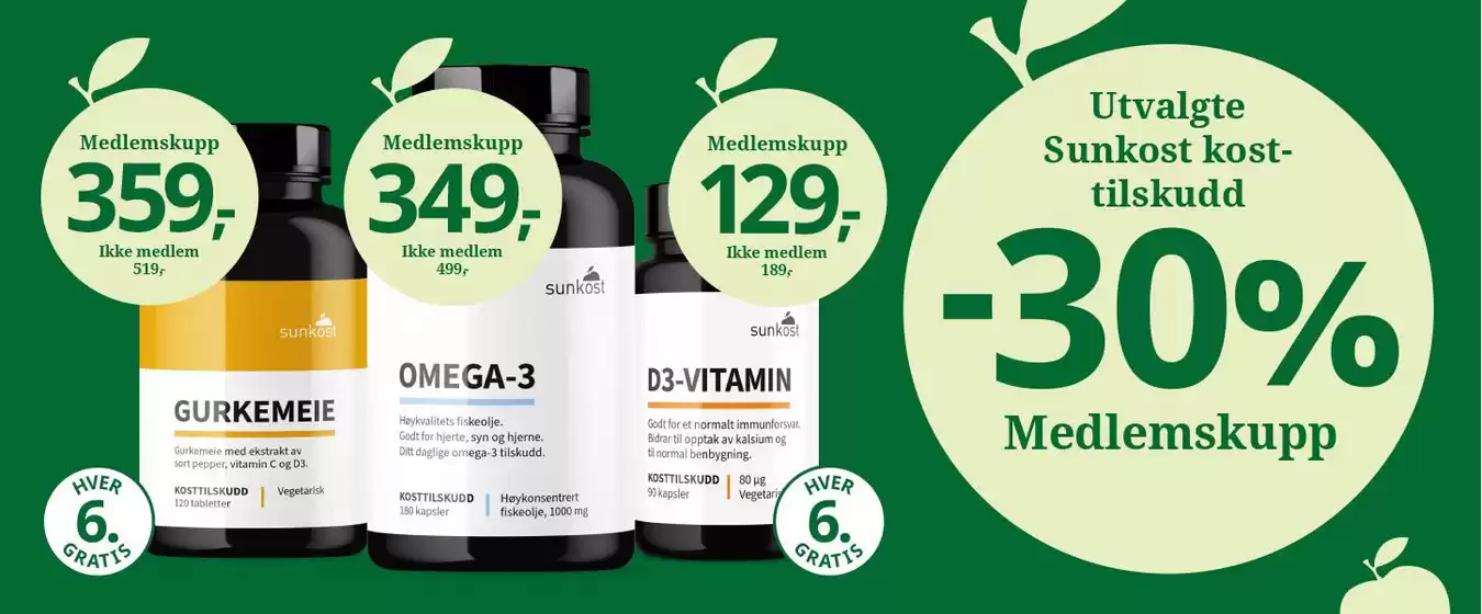 Sunkost-katalog i Audnedal | Sunkost Kundeavis | 2026-10-27T00:00:00.000Z - 2026-11-10T00:00:00.000Z