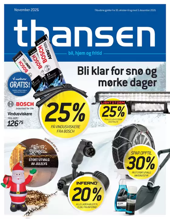 Thansen-katalog i Kristiansand | Aktuell kundeavis Thansen | 2026-10-30T00:00:00.000Z - 2026-12-03T00:00:00.000Z