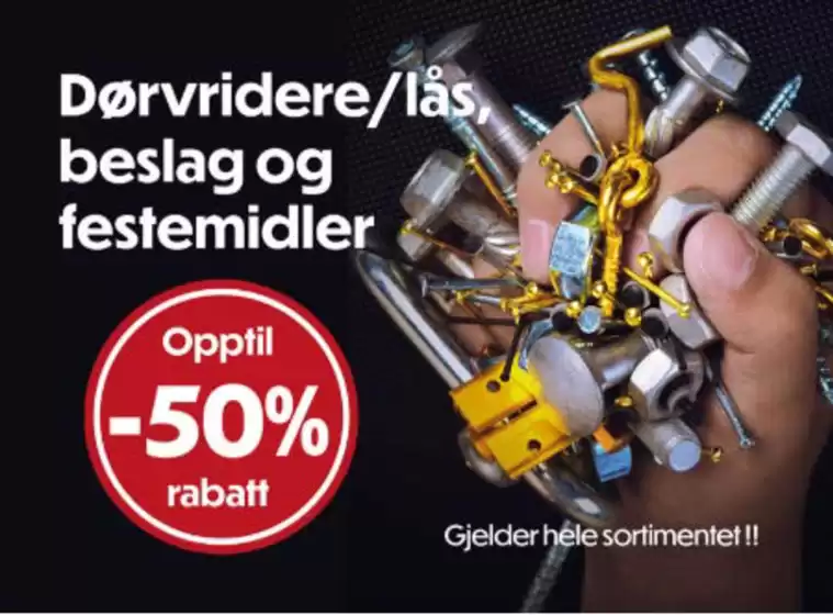 Opptil -50% Rabatt