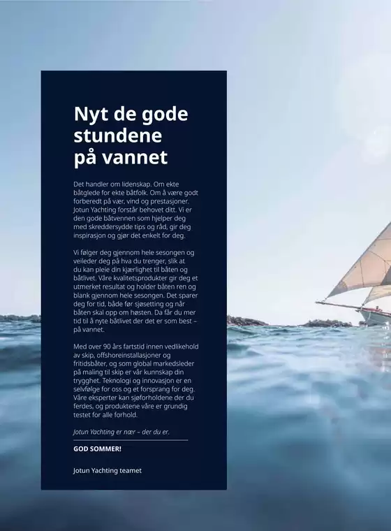 Jotun Yachting Båten - brosjyre 2025