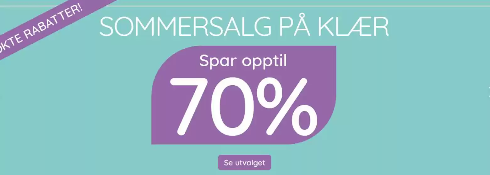Spar opptil 70%