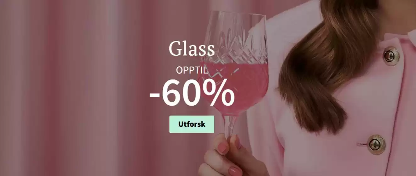 Tilbords-katalog i Mandal | Glass opptil -60% | 2025-07-17T00:00:00.000Z - 2025-07-31T00:00:00.000Z