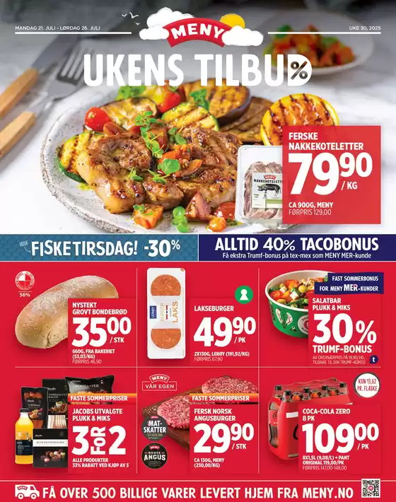 Meny-katalog i Trofors | Meny Kundeavis | 2025-07-21T00:00:00.000Z - 2025-07-26T00:00:00.000Z