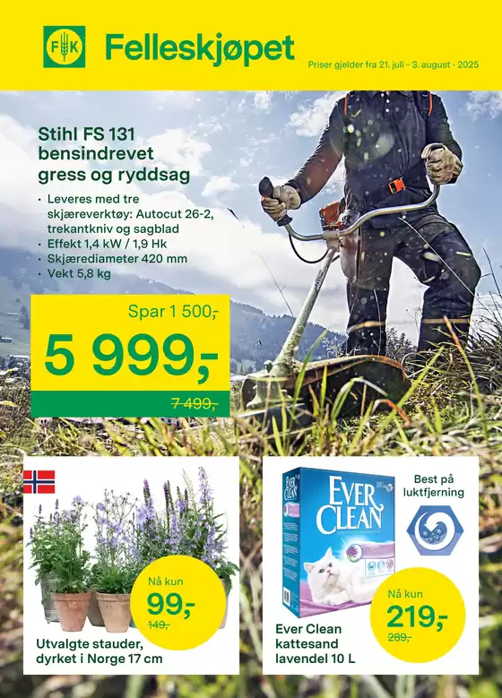 Felleskjøpet-katalog i Vinstra | Felleskjøpet Kundeavis | 2025-07-21T00:00:00.000Z - 2025-08-03T00:00:00.000Z