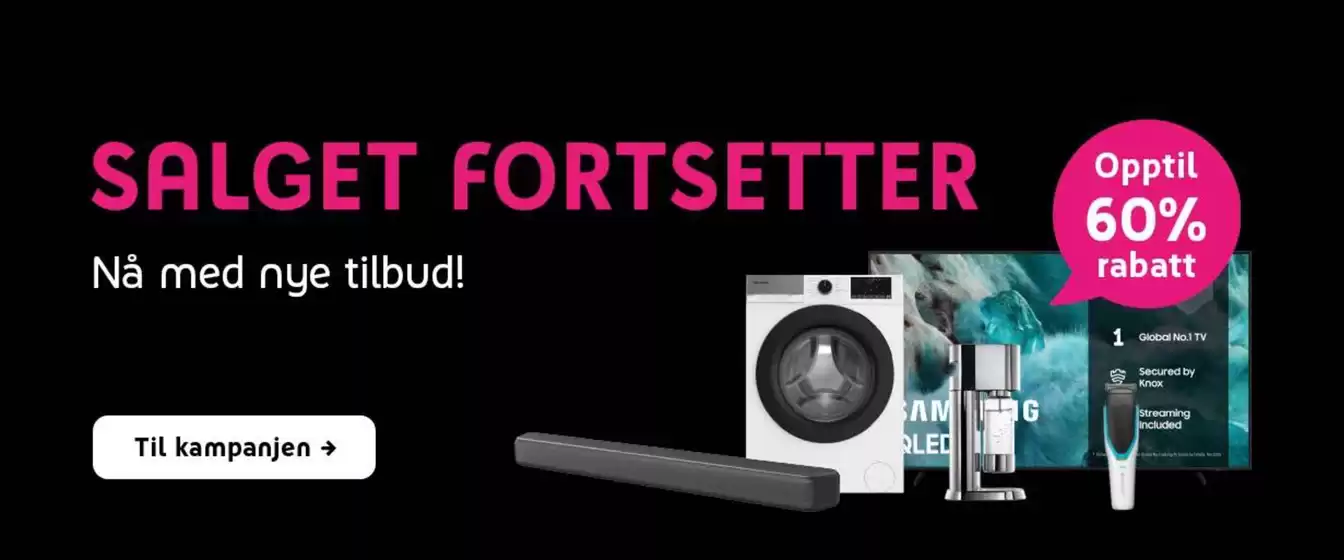 Salget fortsetter
