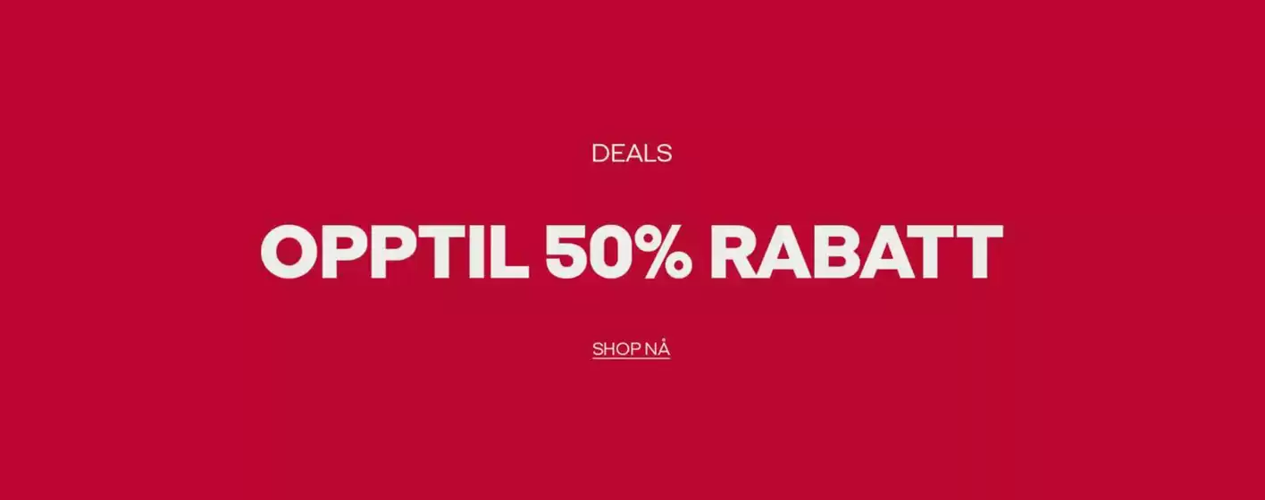 Opptil 50% Rabatt