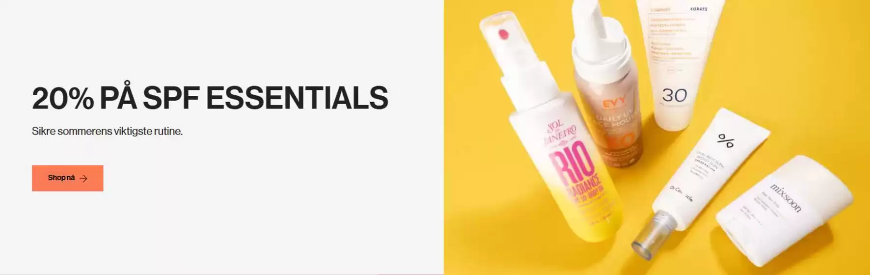 20% på spf essentials