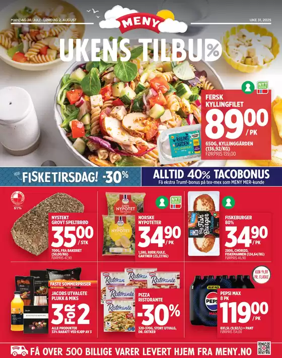 Meny-katalog i Bodø | Meny Kundeavis | 2025-07-28T00:00:00.000Z - 2025-08-02T00:00:00.000Z