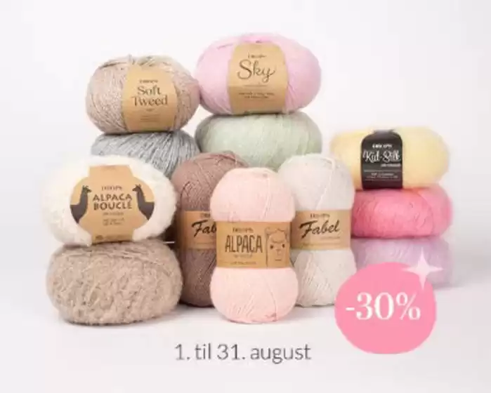 Drops Design-katalog i Sarpsborg | -30% | 2025-08-01T00:00:00.000Z - 2025-08-31T00:00:00.000Z