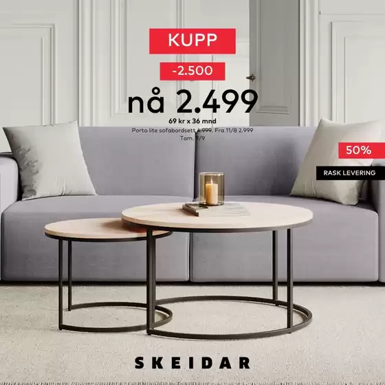 Skeidar-katalog i Snarøya | Aktuelle kupp og tilbud | 2025-08-11T00:00:00.000Z - 2025-09-09T00:00:00.000Z