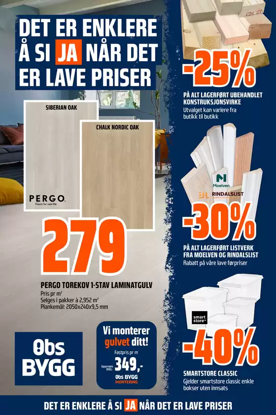 Obs Bygg-katalog i Stokmarknes | Attraktive spesialtilbud for alle | 2025-08-03T00:00:00.000Z - 2025-08-17T00:00:00.000Z