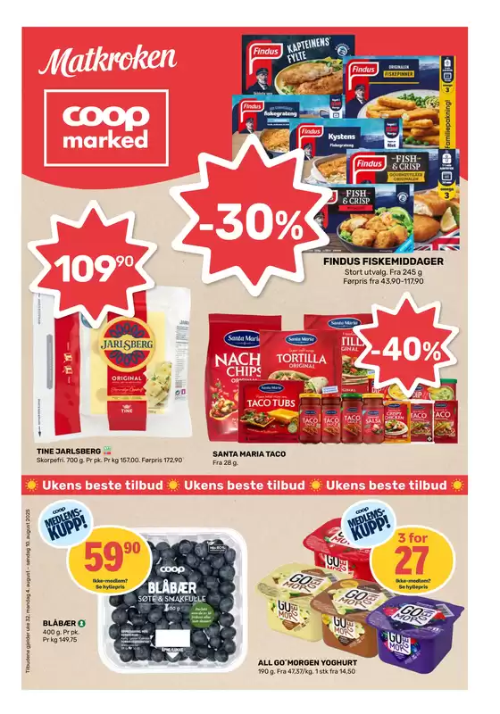Matkroken-katalog i Nord-lenangen | Tilbud for kuppjegere | 2025-08-04T00:00:00.000Z - 2025-08-10T00:00:00.000Z